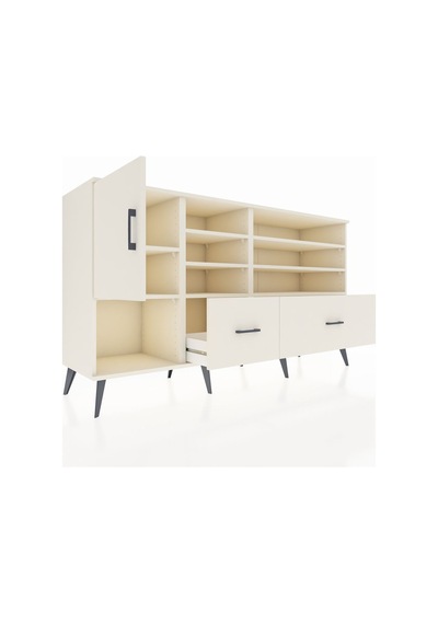 Kronos Konsol 8 Raflı 2 Çekmeceli Tek Kapaklı 176x59x99 Aytaşı-a Aytaşı-aytaşı