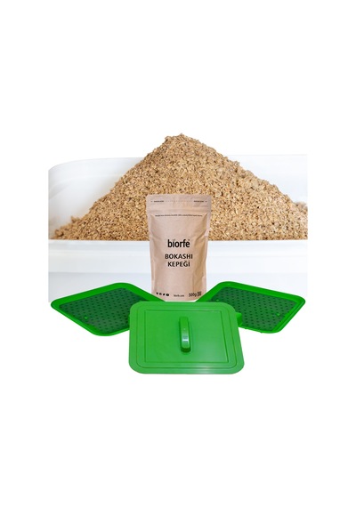 Biorfe Bokashi Kompost Set + 3 Kg Kepek – 18SG6B