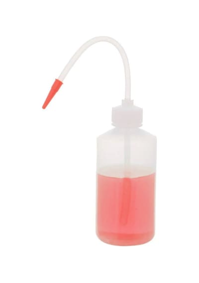 Piset 250ml Renkli Yıkama Şişesi Şeffaf Pe Plastik Uzun Form