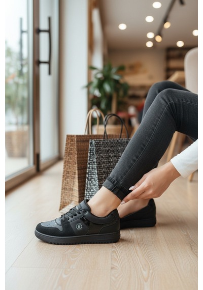 Enoch Kadın Günlük Sneaker Modern Tasarım Konforlu Yürüyüş Spor Ayakkabı Bej