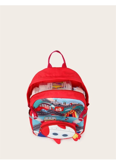 Supercute Two İn One Sırt Çantası - Rocket - Kırmızı