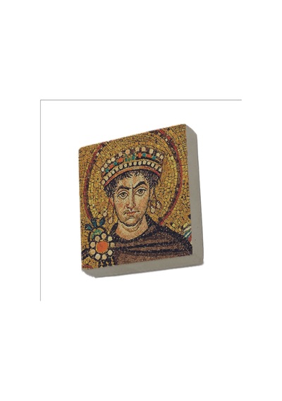 I. Justinianus Büyük Jüstinyen Baskılı Taş Magnet 5x5