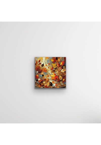 Sonbahar Mevsimi Kanvas Tablo 60x60cm Çok Renkli