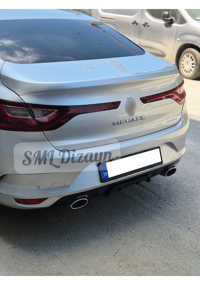 Renault Megane 4 Parlak Siyah Difüzör Megane Arka Difizör