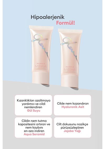 Parlak Ve Pürüzsüz Görünüm Sağlayan Nemlendirici Makyaj Bazı Mıssha Glow Skin Balm 20ml