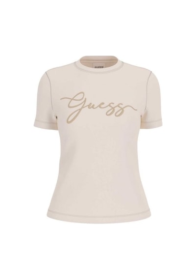Guess Circe Nakışlı Logo Kadın T-shirt V6gı01k2962 Ekru Guess Circe Nakışlı Logo Kadın T-shirt V6gı01k2962 Ekru