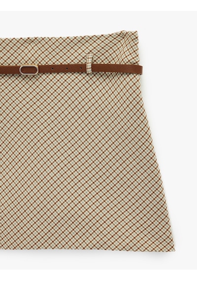 Koton Slim Fit A Kesim Kemer Detaylı Mini Ekose Etek Kahverengi Ekose 6sak70050pw Kahverengi Ekoseli Koton Slim Fit A Kesim Kemer Detaylı Mini Ekose Etek Kahverengi Ekose 6sak70050pw Kahverengi Ekoseli