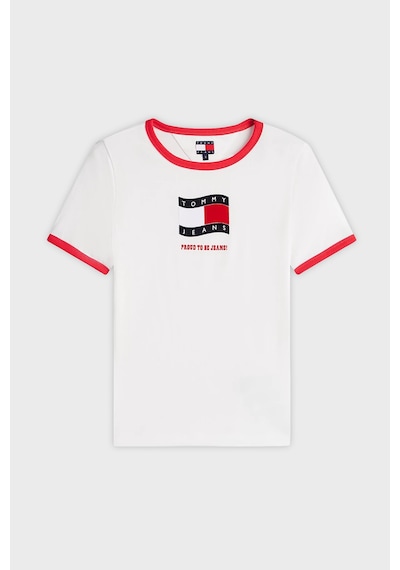Tommy Jeans Pamuklu Logo Baskılı Regular Fit Bisiket Yaka T Shirt Bayan T Shirt Dw0dw22306 Ybl Beyaz Tommy Jeans Pamuklu Logo Baskılı Regular Fit Bisiket Yaka T Shirt Bayan T Shirt Dw0dw22306 Ybl Beyaz