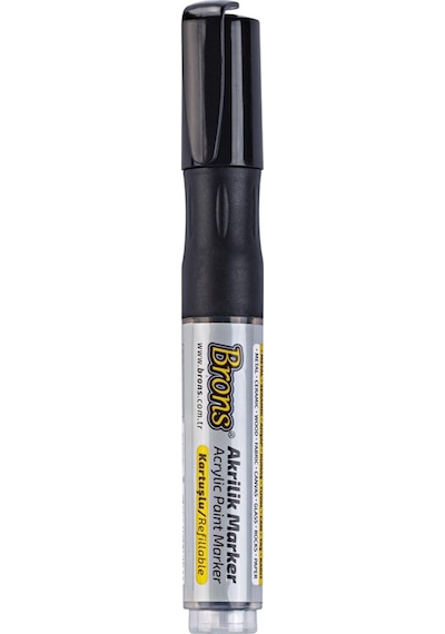 Brons 4Mm Akrilik Marker Siyah N Br-4015