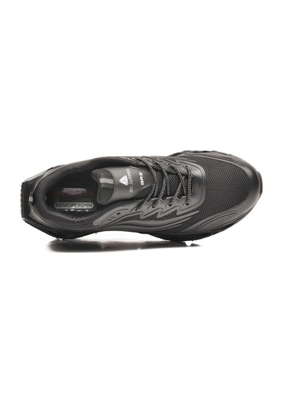 Siyah Memory Foam Bağcıklı Hafif Esnek Erkek Sneaker 2326 M Siyah