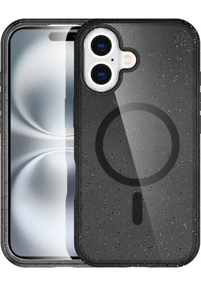 Newface Apple İphone 16 Plus Kılıf Star Magsafe Kapak - Siyah