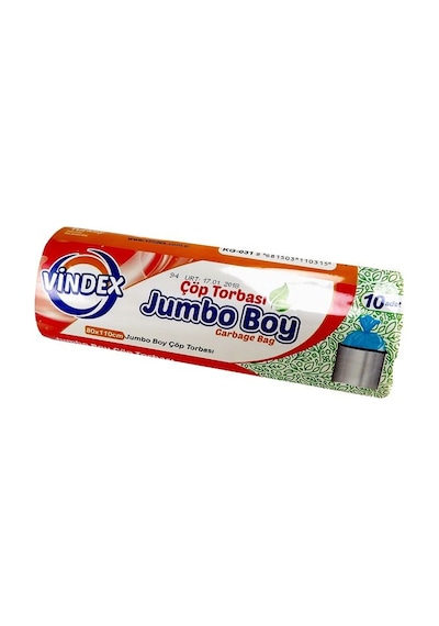 Vindex Jumbo Boy Çöp Torbası Mavi 80 x 110 CM
