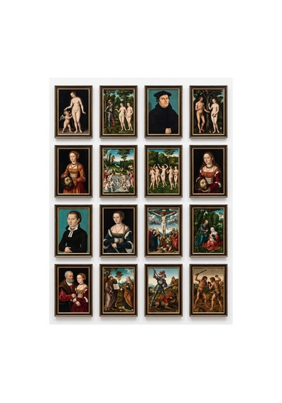 Lucas Cranach Tabloları 16'lı Sticker Seti Laptop Defter Etiketi Çok Renkli