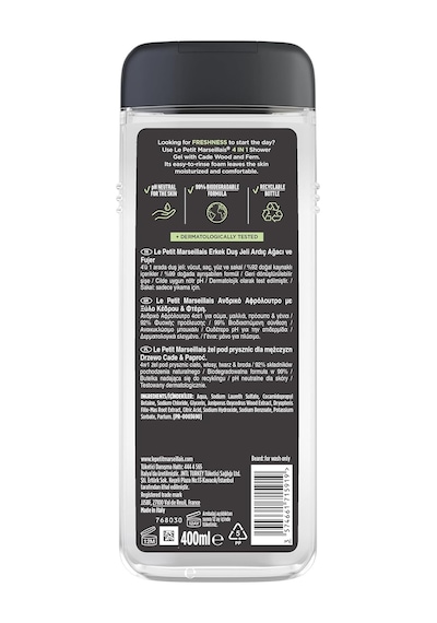 Le Petit Marseillais Duş Jeli Men Serisi Ardıç Ağacı Ve Füjer 400 Ml Sku: Smg8690010386144 Diğer