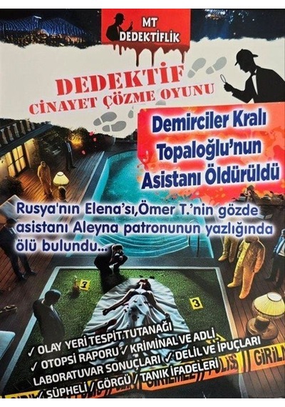Dedektiflik Cinayet Çözme Oyunu - Demirciler Kralı Topaloğlu'n...