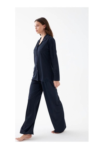 İkikareshop Kadın Lacivert Oversize Saten Pijama Takımı - Rahat Kesim Şık Ev Giyim Seti Çok Renkli İkikareshop Kadın Lacivert Oversize Saten Pijama Takımı - Rahat Kesim Şık Ev Giyim Seti Çok Renkli