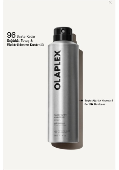 Olaplex Shape Set Hairspray Medium Hold Sabitleyici Saç Spreyi 245 Ml