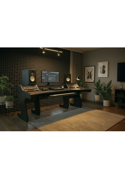 Monodesk Pro Edition Stüdyo Masası Mat Siyah & Antrasit 260 Cm. Antrasit Gri - Siyah Monodesk Pro Edition Stüdyo Masası Mat Siyah & Antrasit 260 Cm. Antrasit Gri - Siyah