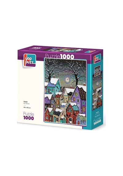 Kar Masalı Ve Göç Yolu İkili Set - 2 X 1000 Parça Manzara İkili Puzzle Seti
