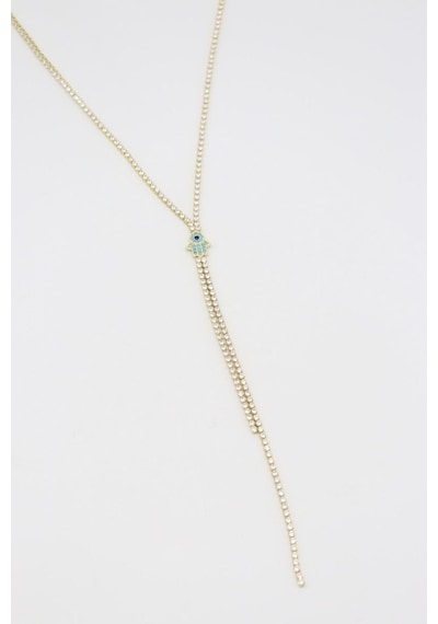 Vıp Kolye 14 K-17633 37+5cm Çok REnkli