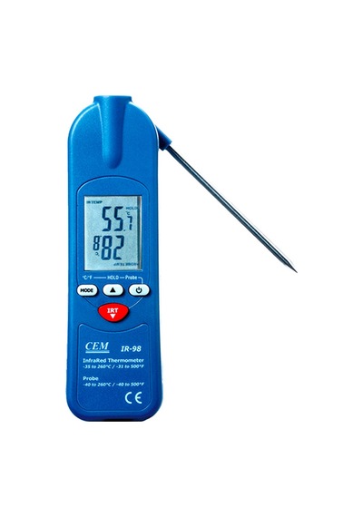 Cem Ir-98 Kızılötesi Ve Saplamalı Gıda Termometresi