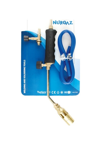 Propan Tav ve Kaynak Seti 32 Mm Başlıklı Hortum Kelepçe Musluk Siyah - Sarı