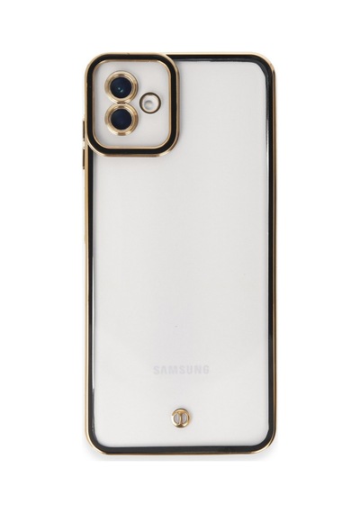 Samsung Uyumlu Galaxy A04 Uyumlu Kılıf Liva Lens Silikon - Siyah