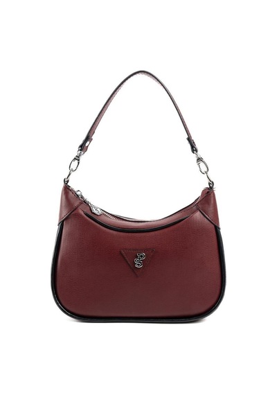 Silver Polo Sp1180 Kadın Omuz Çantası Düz Bordo-bordo-siyah