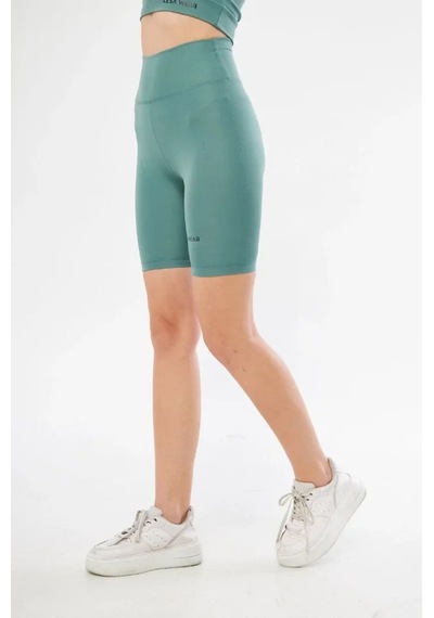 Efnaz Style Yüksek Bel Biker Sporcu Şort - Mint Yeşil Mint Yeşili