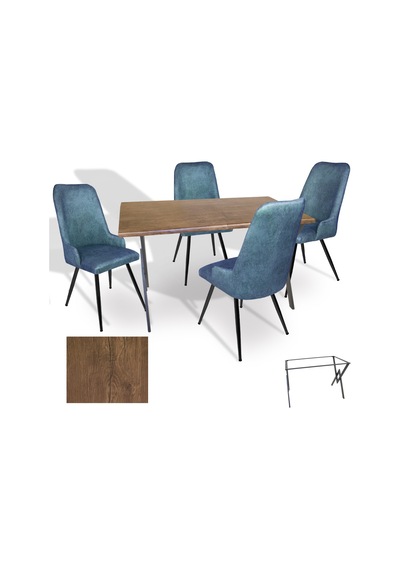 Anemon - Çırağan Masa Takımı Werzalit, Allzalit, Vermodin Tabla 80x120 - Rustic Dark - Mavi Çok Renkli Anemon - Çırağan Masa Takımı Werzalit, Allzalit, Vermodin Tabla 80x120 - Rustic Dark - Mavi Çok Renkli