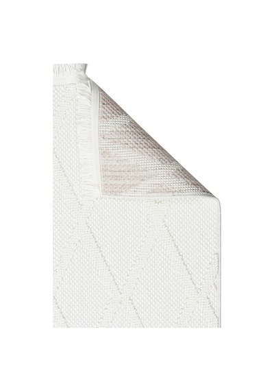 Bespoky Cozy 4 Cream Geometrik Modern Salon Halısı