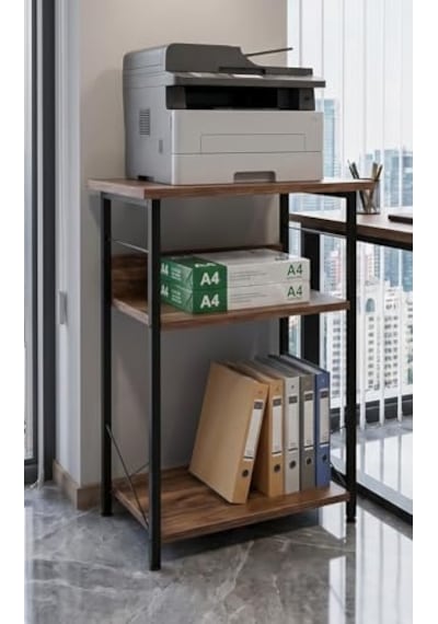 Yazıcı Sehpası 3 Katlı Çok Amaçlı Raf Metal Ayaklı Printer Stand Ofis Ev Düzenleyici Kahverengi Abanoz - Beyaz Yazıcı Sehpası 3 Katlı Çok Amaçlı Raf Metal Ayaklı Printer Stand Ofis Ev Düzenleyici Kahverengi Abanoz - Beyaz