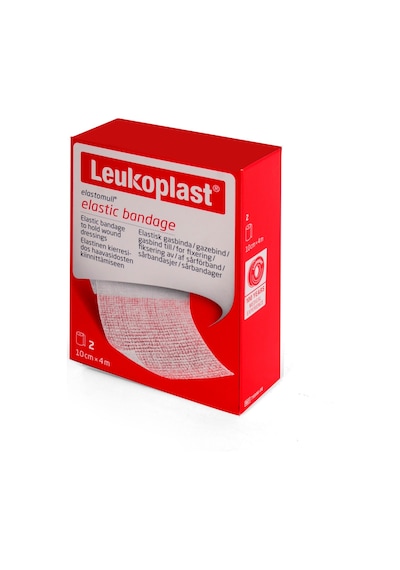 Leukoplast Elastomull Elastik Bandaj 79996-08 10cm X 4m Beyaz 2 Adet