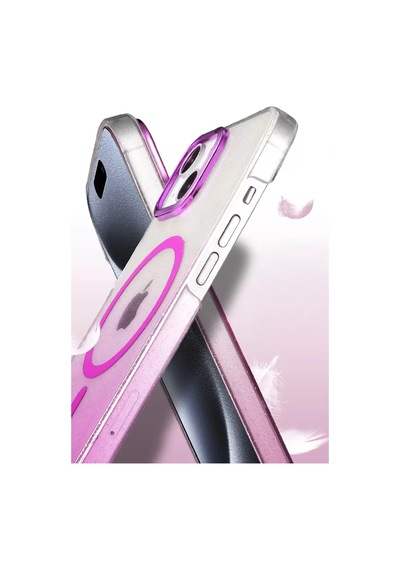 Newface Apple İphone 14 Glossy Magsafe Kapak - Pembe