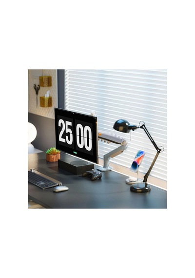 North Bayou Nb F80-xe Beyaz Tek Kol Amortisörlü Monitör Tutucu 17"-30" Ekran