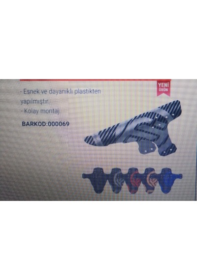 Xbvc 4005 Çamurluk Kısa Tek Çamurluk Kırmızı -  Siyah