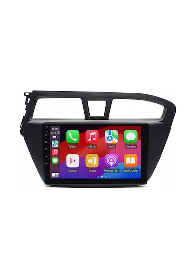 Hyundai İ20 Araç Multimedya Android Ekran Carplay Navigasyon Double Teyp 2+32 9" 14-18 Black Blueway