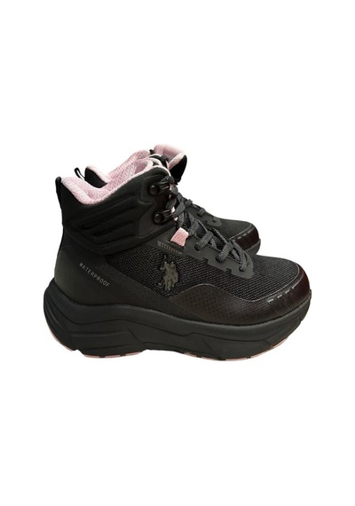 U.s. Polo Assn. Gerrard Hı Wmn 4pr 101812675 Su Geçirmez Outdoor Bot Siyah Pembe 36-40 Siyah
