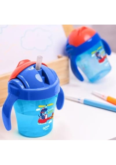 Wee Baby Pipetli Bardak 200 ML 12+ Ay Mavi