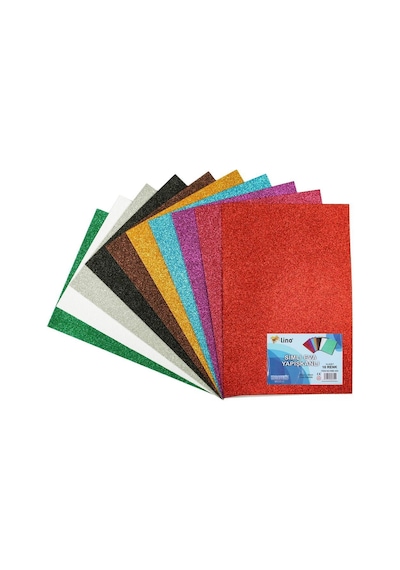 Lino Simli Yapışkanlı Eva 20x30 Cm 10 Renk 2 Mm 10'lu Paket