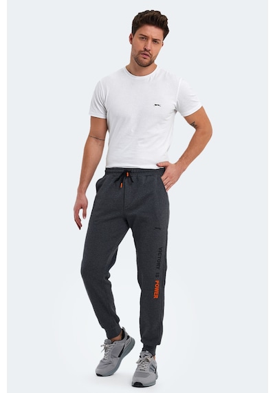 Slazenger Nahal I Erkek Cepli Koyu Gri Eşofman Altı Koyu Gri
