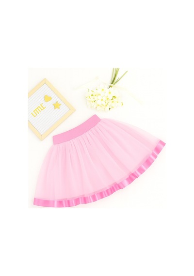 Esila Kids Kız Çocuk Etek Misineli Şık Etek Pembe