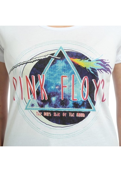 Bant Giyim - Pink Floyd Beyaz Kadın T-Shirt Tişört