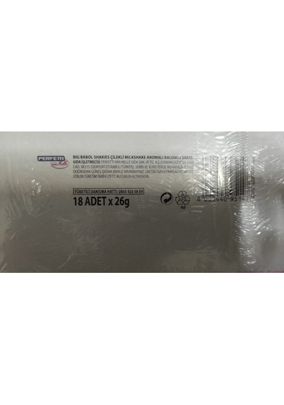Big Babol Cüzdan Shaikes Çilekli Sakız 18 x 26 G