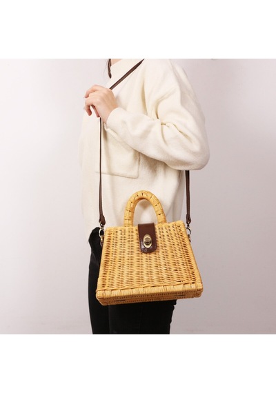 Mylamp Mybag Sun Rattan Çanta 25x13x29 Cm Large Bej