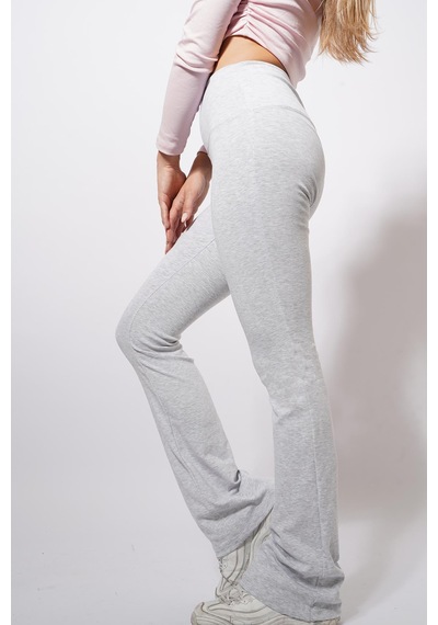 Ckm Moda Front Ribana Pantolon Gri