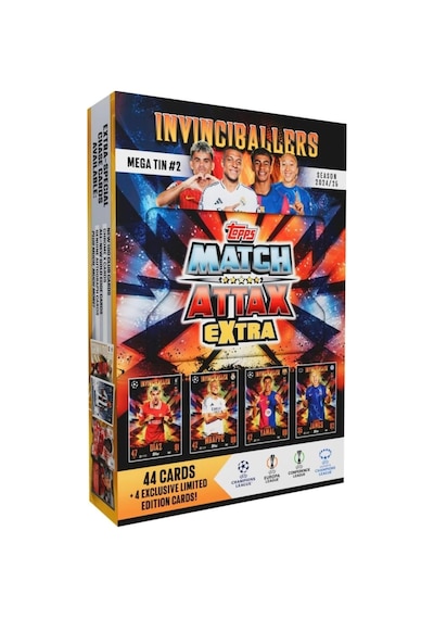 Match Attax Extra - Metal Kutulu Futbolcu Kartı Mega Tin 2 The Invinciballers