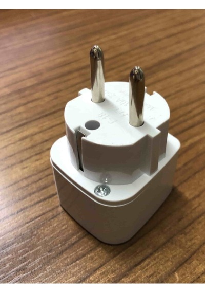 2 Adet Üniversal Çevirici Priz Amerikan Ingiliz Topraklı Elektrik Fiş Dönüştürücü Adaptör