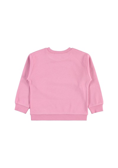 Civil Girls Renkli Kelebek Baskılı 2-5 Yaş Sweatshirt - Pembe