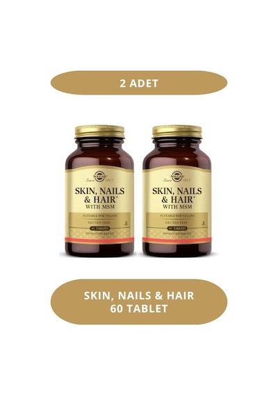 Solgar Skin, Nails & Hair With Msm 60 Tablet 2 Adet 2'li